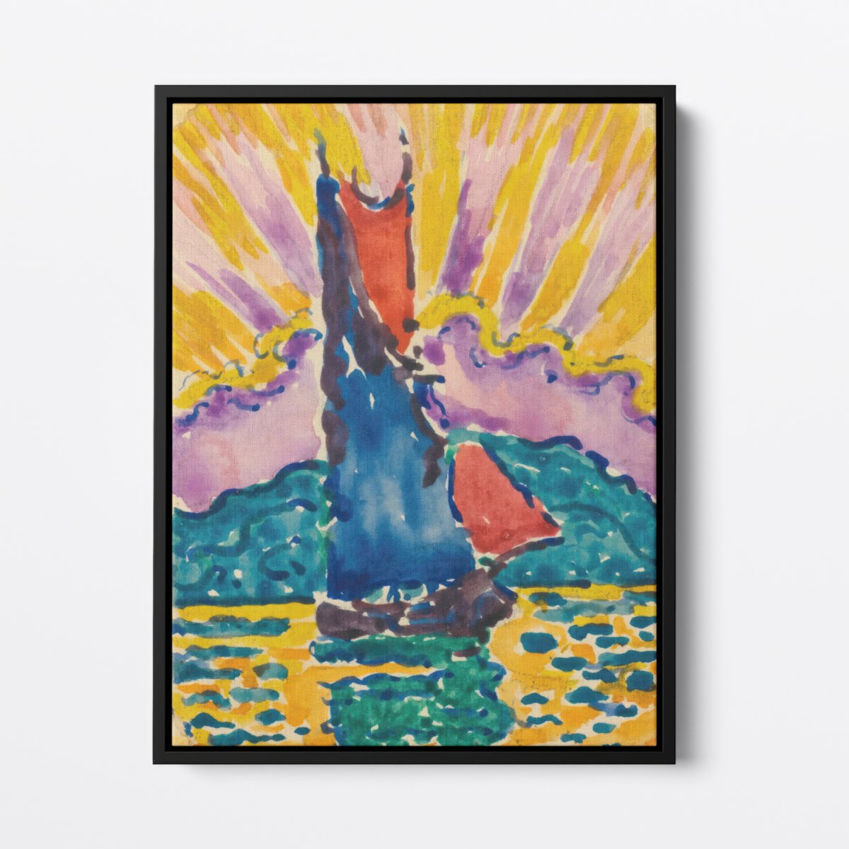 Sunset, The Fan | Paul Signac | Ave Legato Art Prints