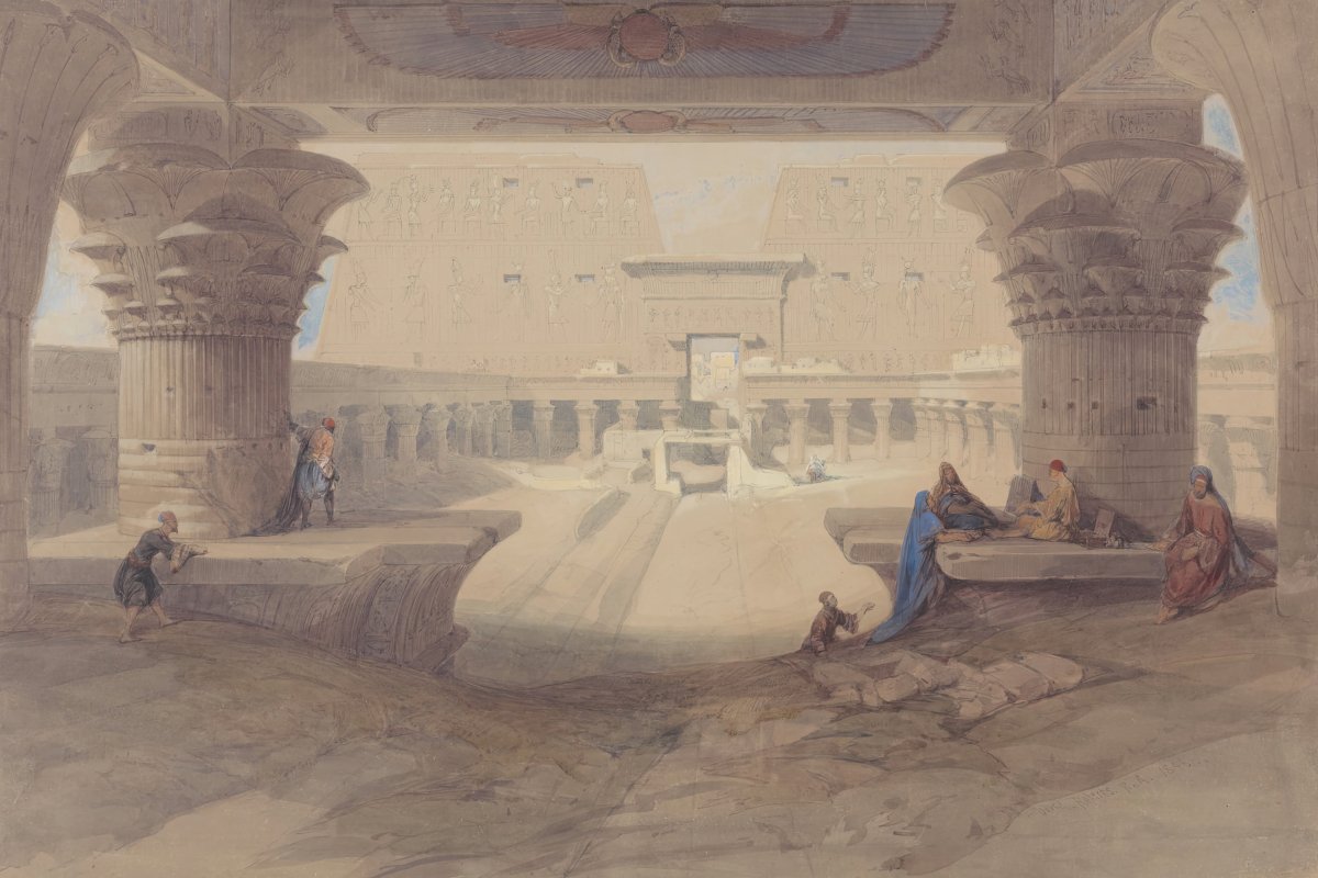 Temple of Edfu, Upper Egypt | David Roberts | Ave Legato Art Prints