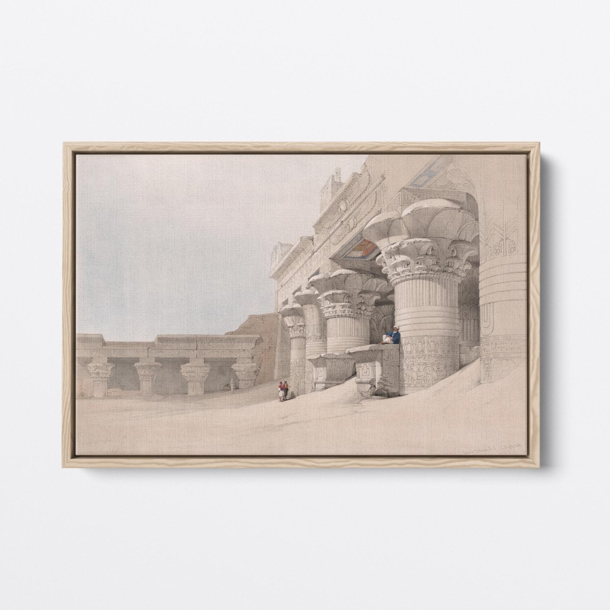 Temple of Horus, Edfu, from Egypt and Nubia | David Roberts | Ave Legato Art Prints