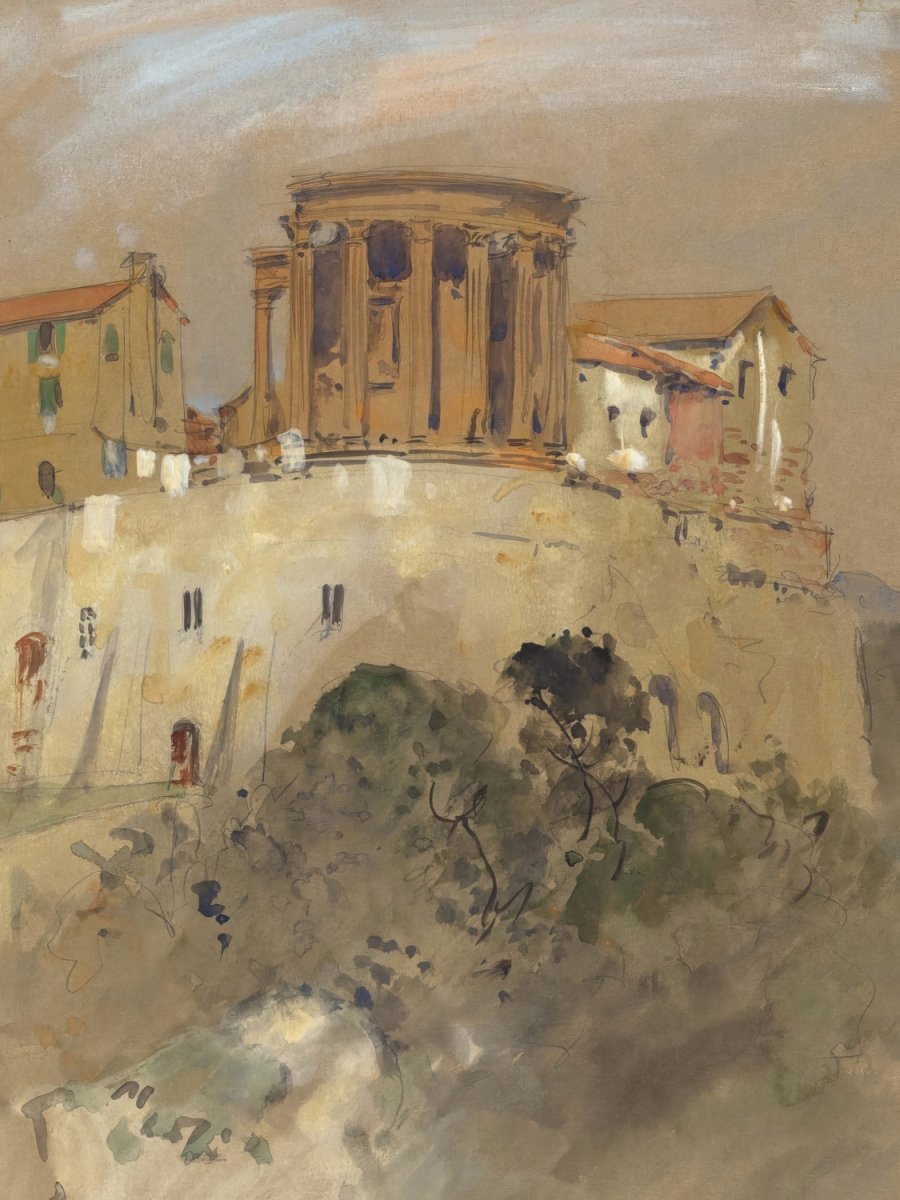 Temple of Vesta at Tivoli | Hercules Brabazon | Ave Legato Art Prints