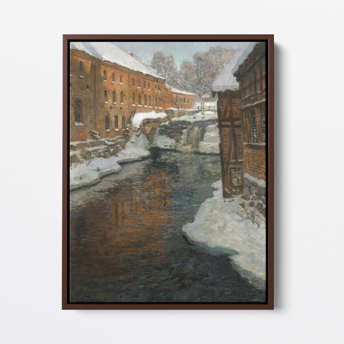 The Akerselven River in the Snow | Frits Thaulow | Ave Legato Art Prints