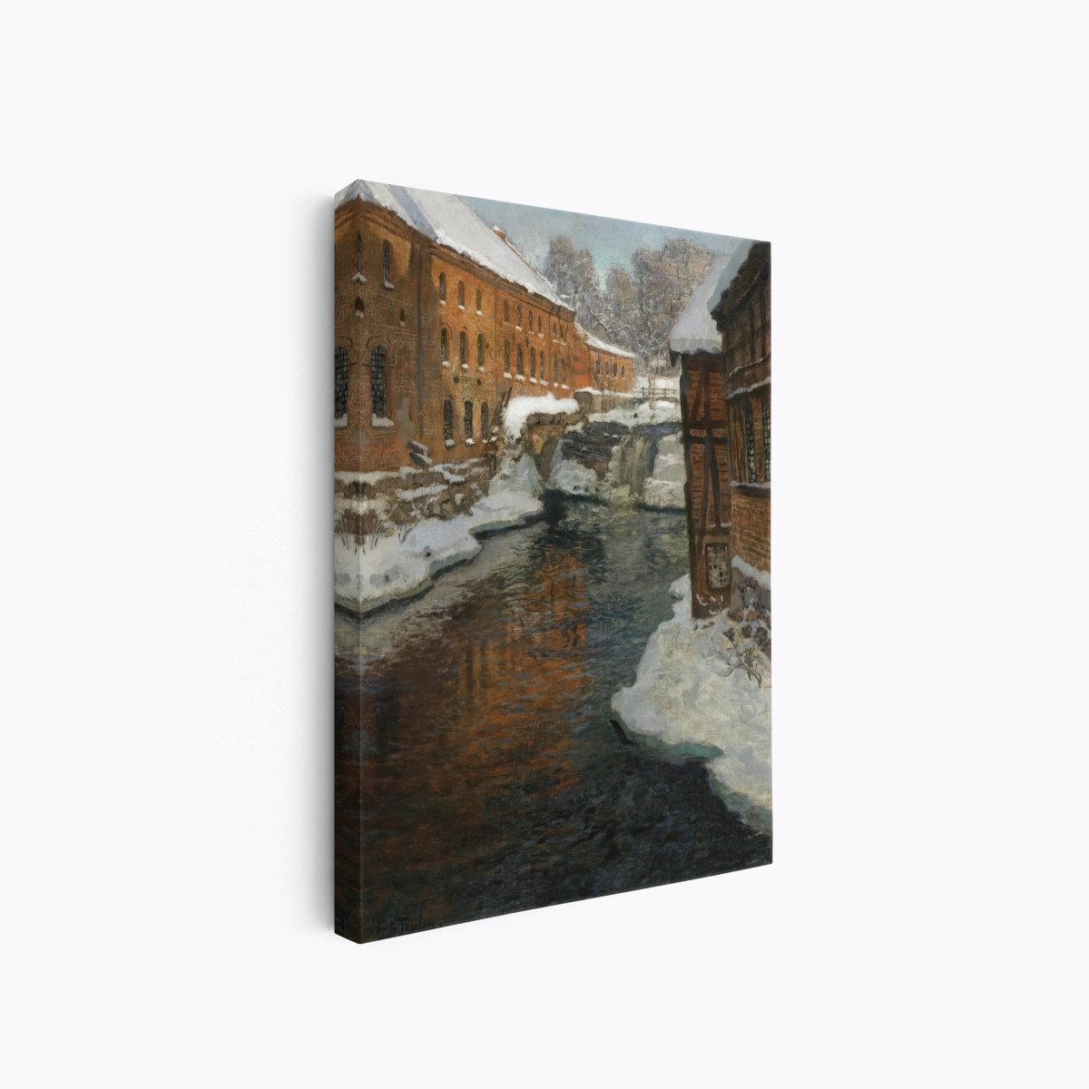 The Akerselven River in the Snow | Frits Thaulow | Ave Legato Art Prints