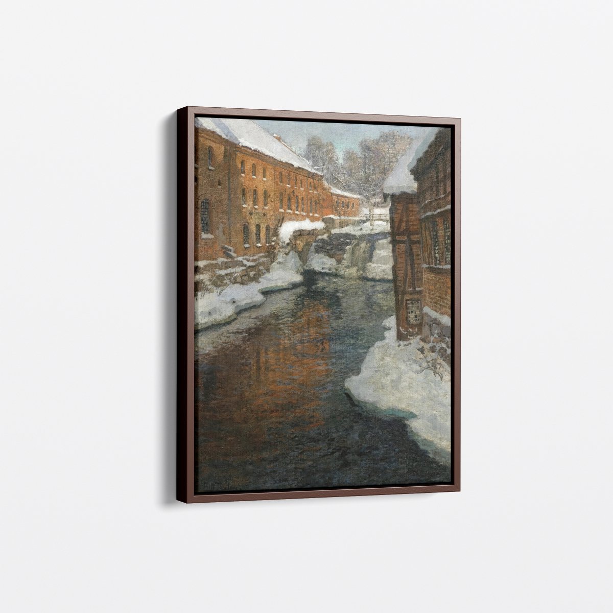 The Akerselven River in the Snow | Frits Thaulow | Ave Legato Art Prints