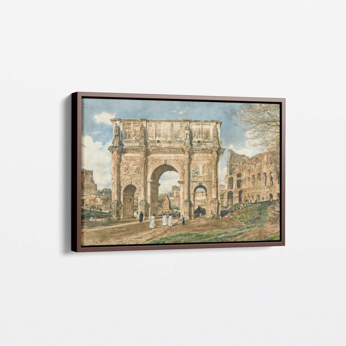 The Arch of Constantine and the Colosseum | Rudolf von Alt | Ave Legato Art Prints