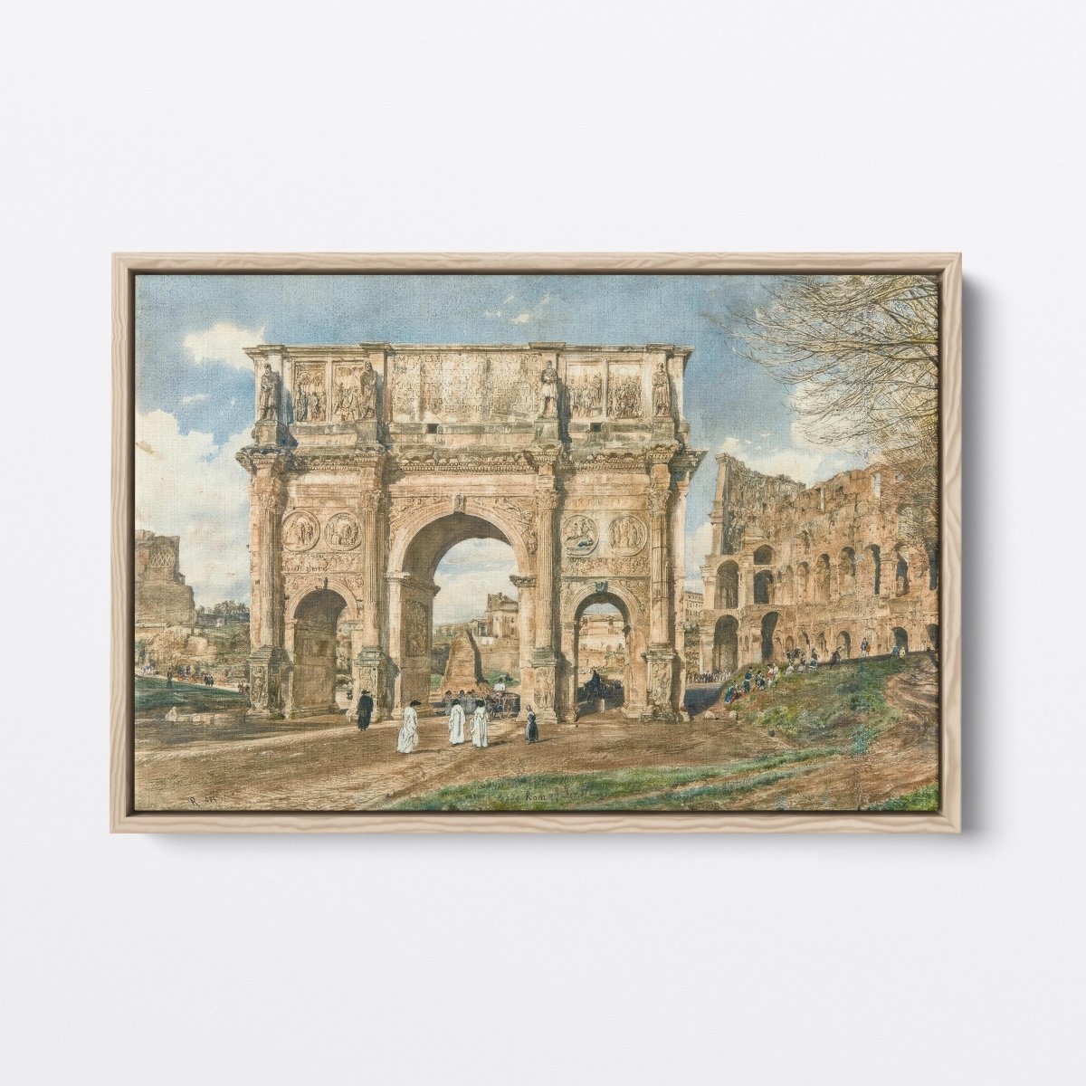 The Arch of Constantine and the Colosseum | Rudolf von Alt | Ave Legato Art Prints