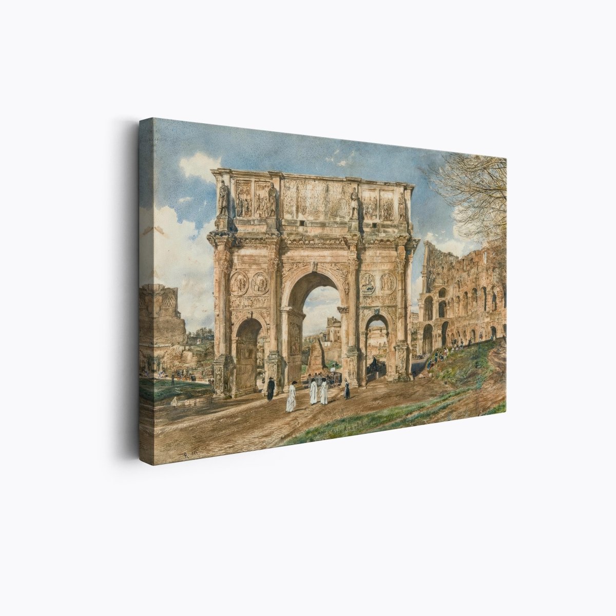 The Arch of Constantine and the Colosseum | Rudolf von Alt | Ave Legato Art Prints