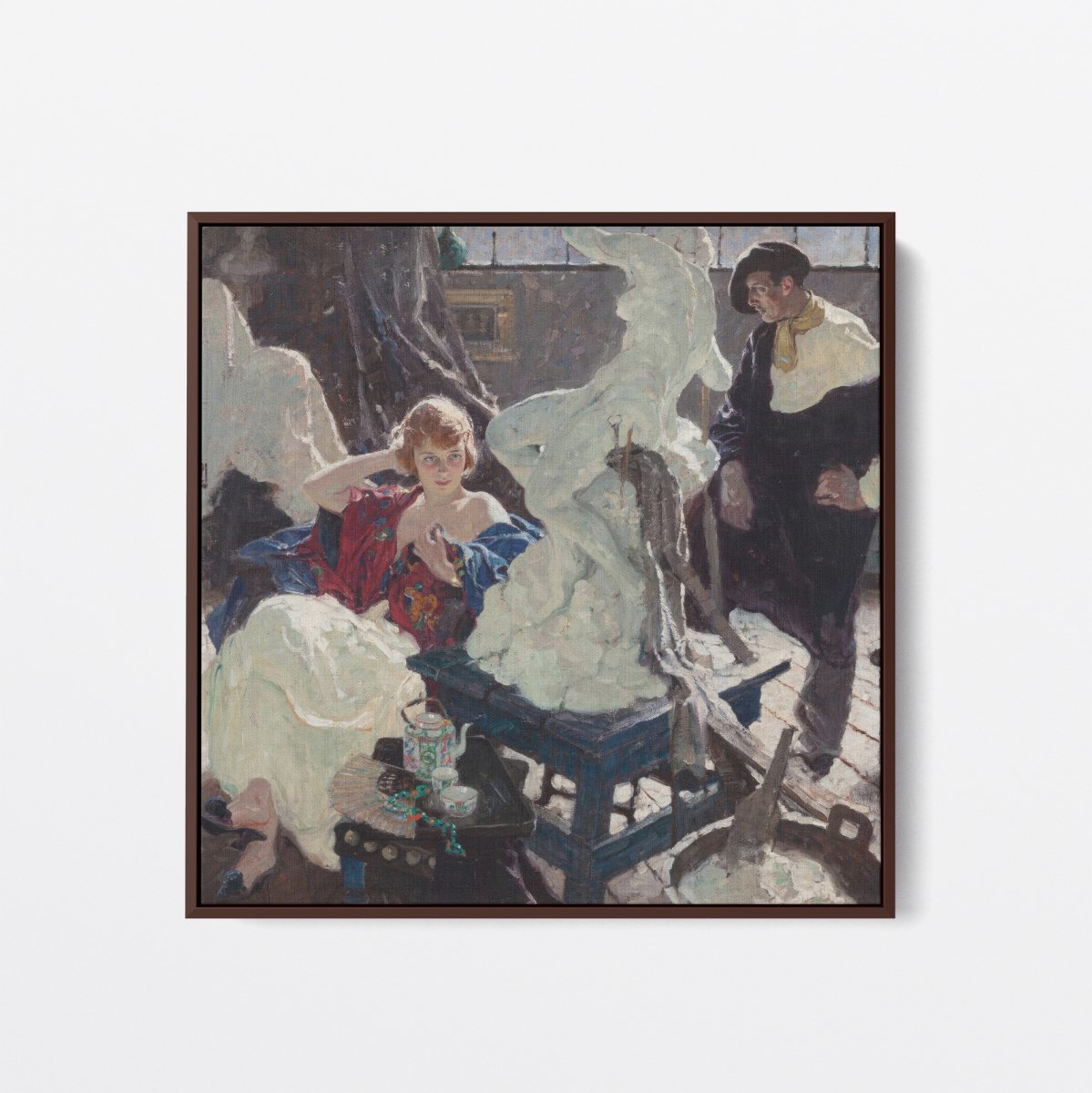 The Artist and His Model | Dean Cornwell | Ave Legato Art Prints