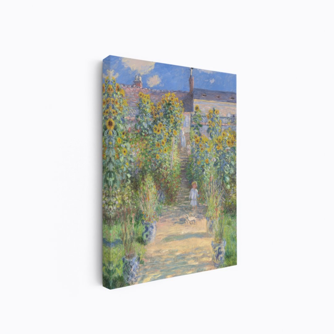 The Artist's Garden at Giverny | Claude Monet | Ave Legato | Canvas Art Prints | Vintage Artwork