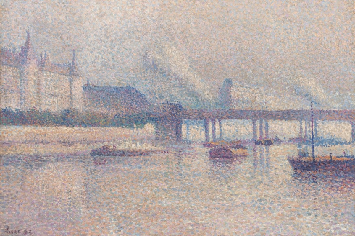 The Banks of the Seine River in Paris | Maximilien Luce | Ave Legato Art Prints