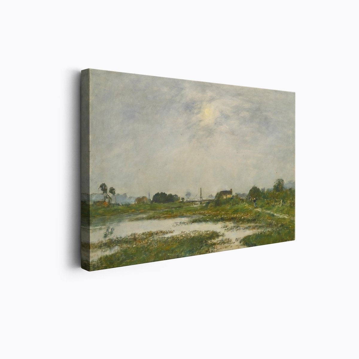 The Banks of the Touques during High Tides | Eugène Boudin | Ave Legato Art Prints