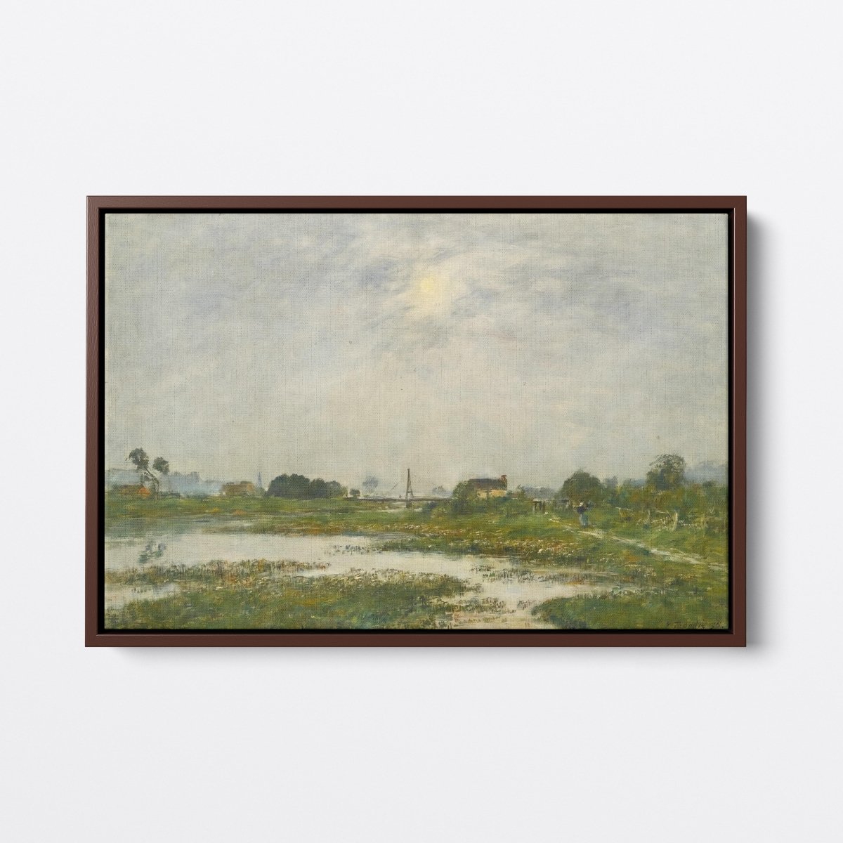 The Banks of the Touques during High Tides | Eugène Boudin | Ave Legato Art Prints