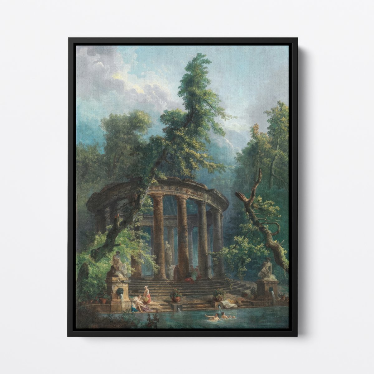 The Bathing Pool | Hubert Robert | Ave Legato Art Prints