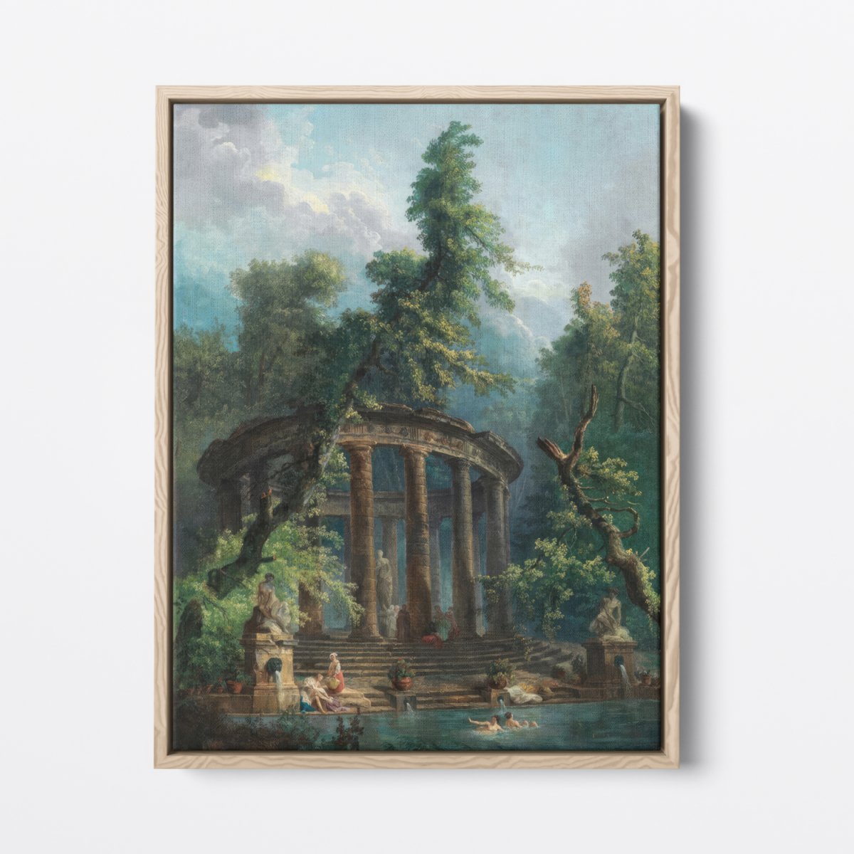 The Bathing Pool | Hubert Robert | Ave Legato Art Prints