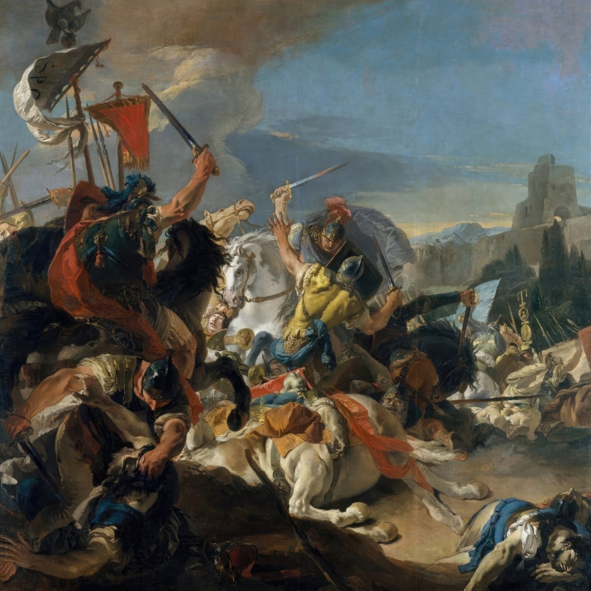 The Battle of Vercellae | Giovanni Battista Tiepolo | Ave Legato Art Prints