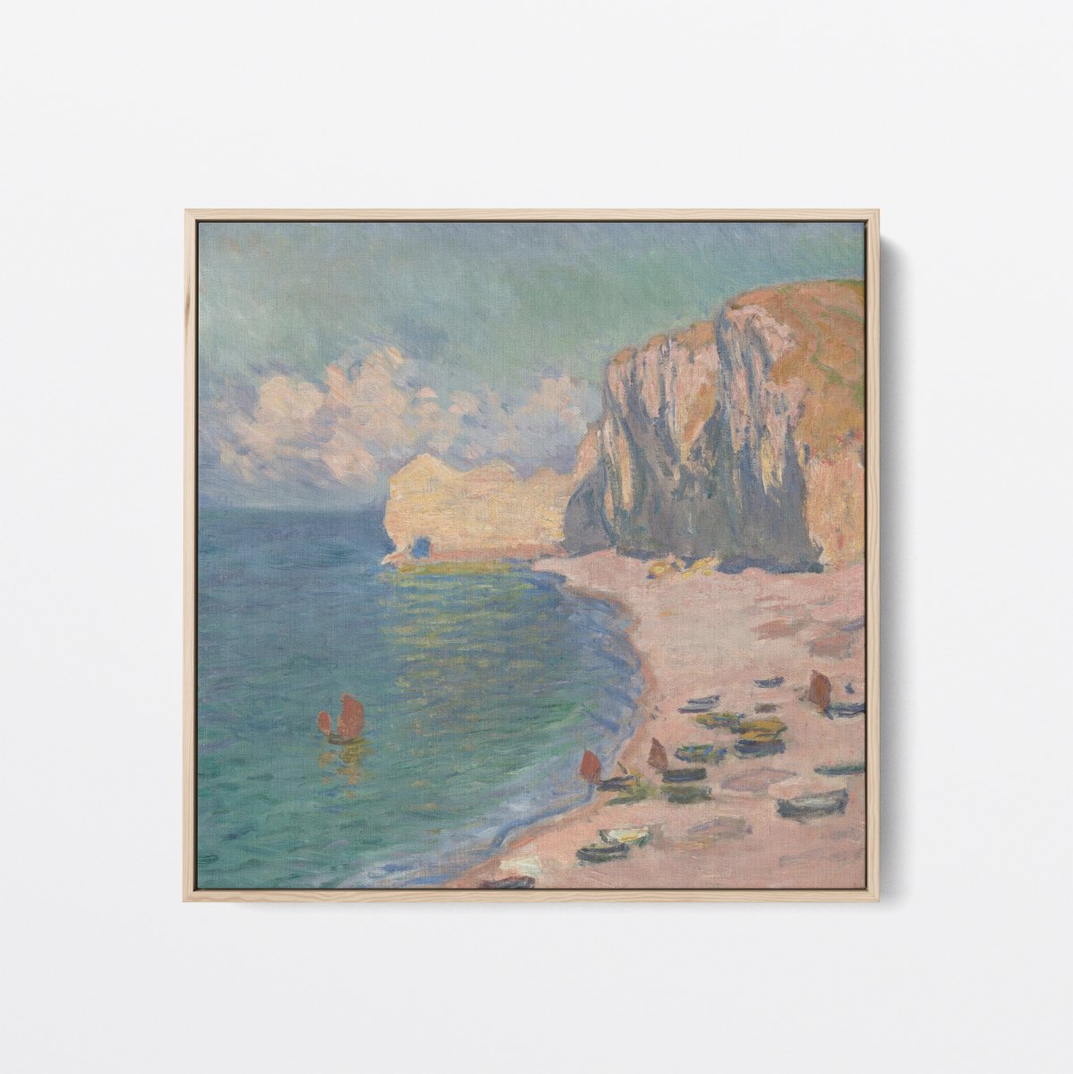 The Beach and the Falaise d'Amont | Claude Monet | Ave Legato Art Prints