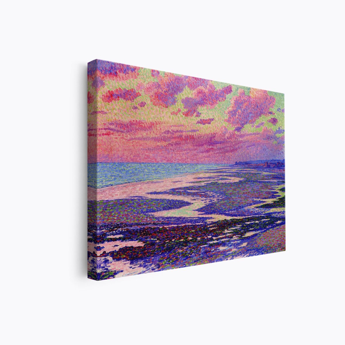 The Beach at Ambleteuse at Low Tide | Theo van Rysselberghe | Ave Legato Art Prints