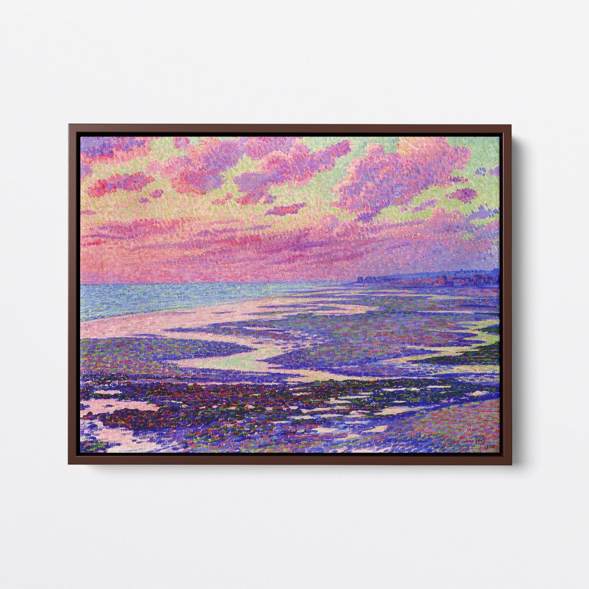 The Beach at Ambleteuse at Low Tide | Theo van Rysselberghe | Ave Legato Art Prints