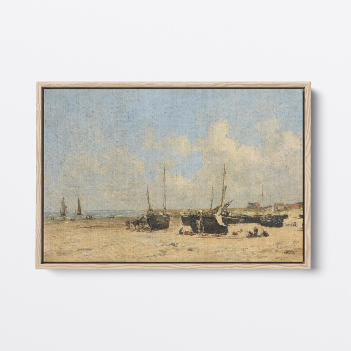 The Beach at Low Tide, France | Eugène Boudin | Ave Legato Art Prints