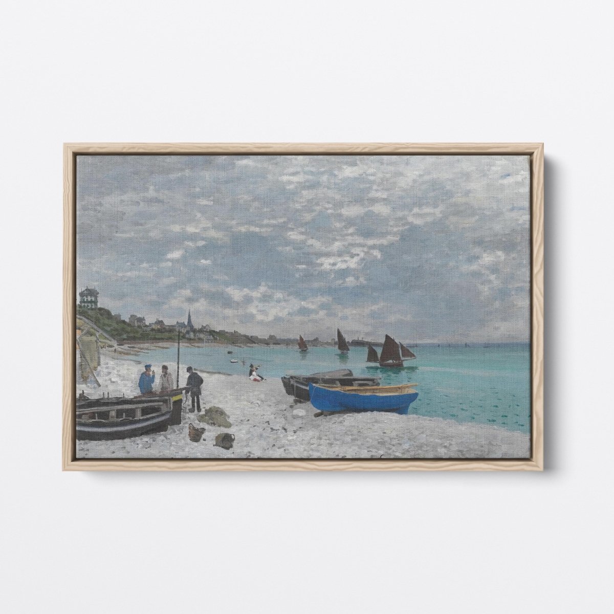 The Beach at Sainte - Adresse | Claude Monet | Ave Legato Art Prints