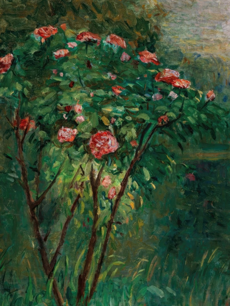 The Blooming Rosebush | Gustave Caillebotte | Ave Legato Art Prints