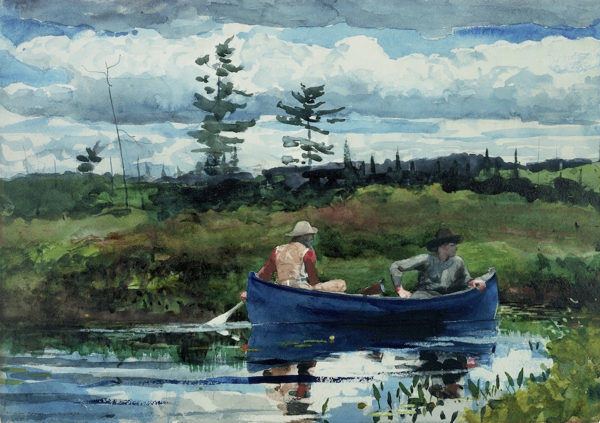 The Blue Canoe | Winslow Homer | Ave Legato Art Prints