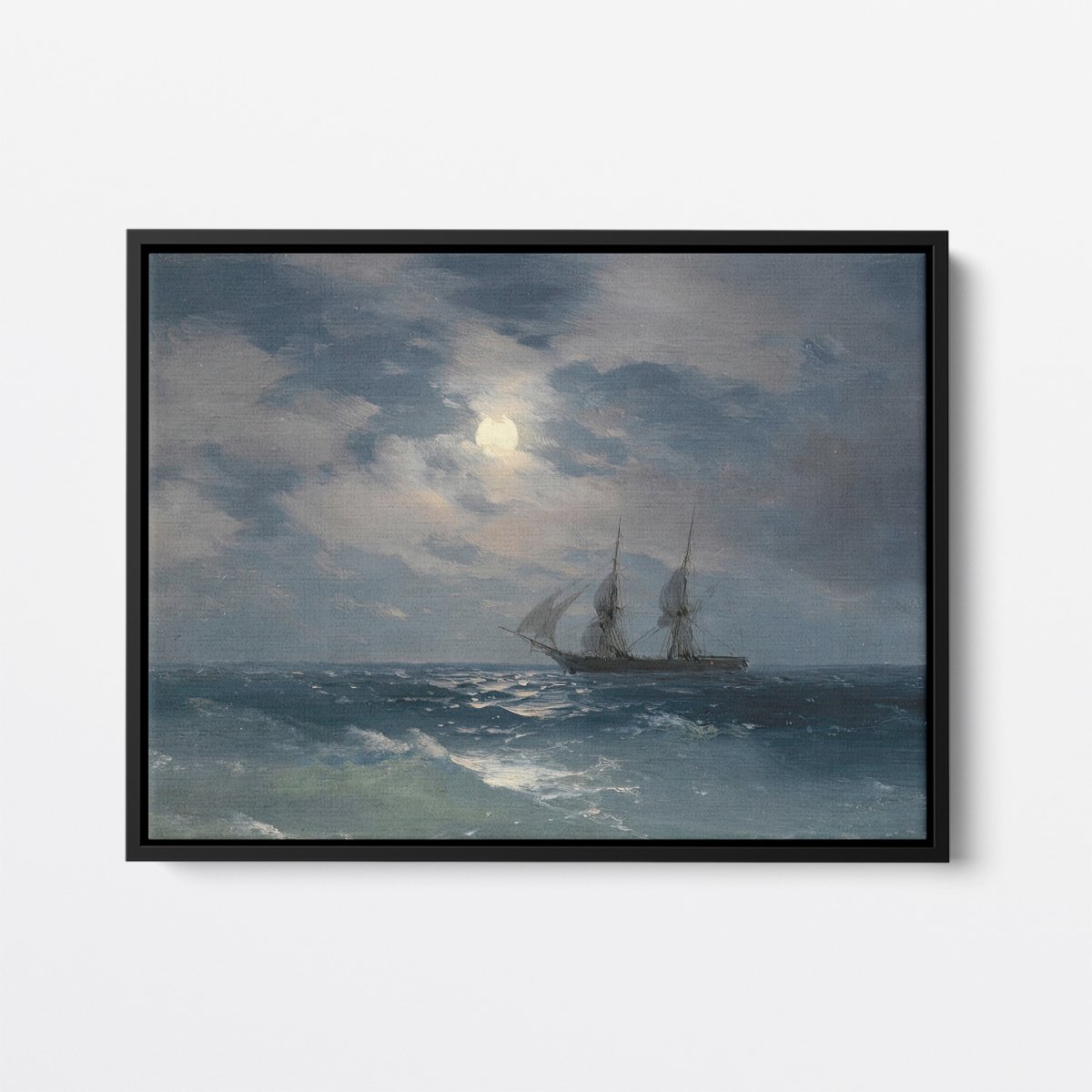The Brig Mercury in Moonlight | Ivan Aivazovsky | Ave Legato | Canvas Art Prints | Vintage Artwork