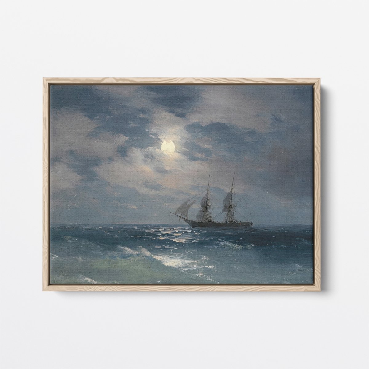 The Brig Mercury in Moonlight | Ivan Aivazovsky | Ave Legato | Canvas Art Prints | Vintage Artwork