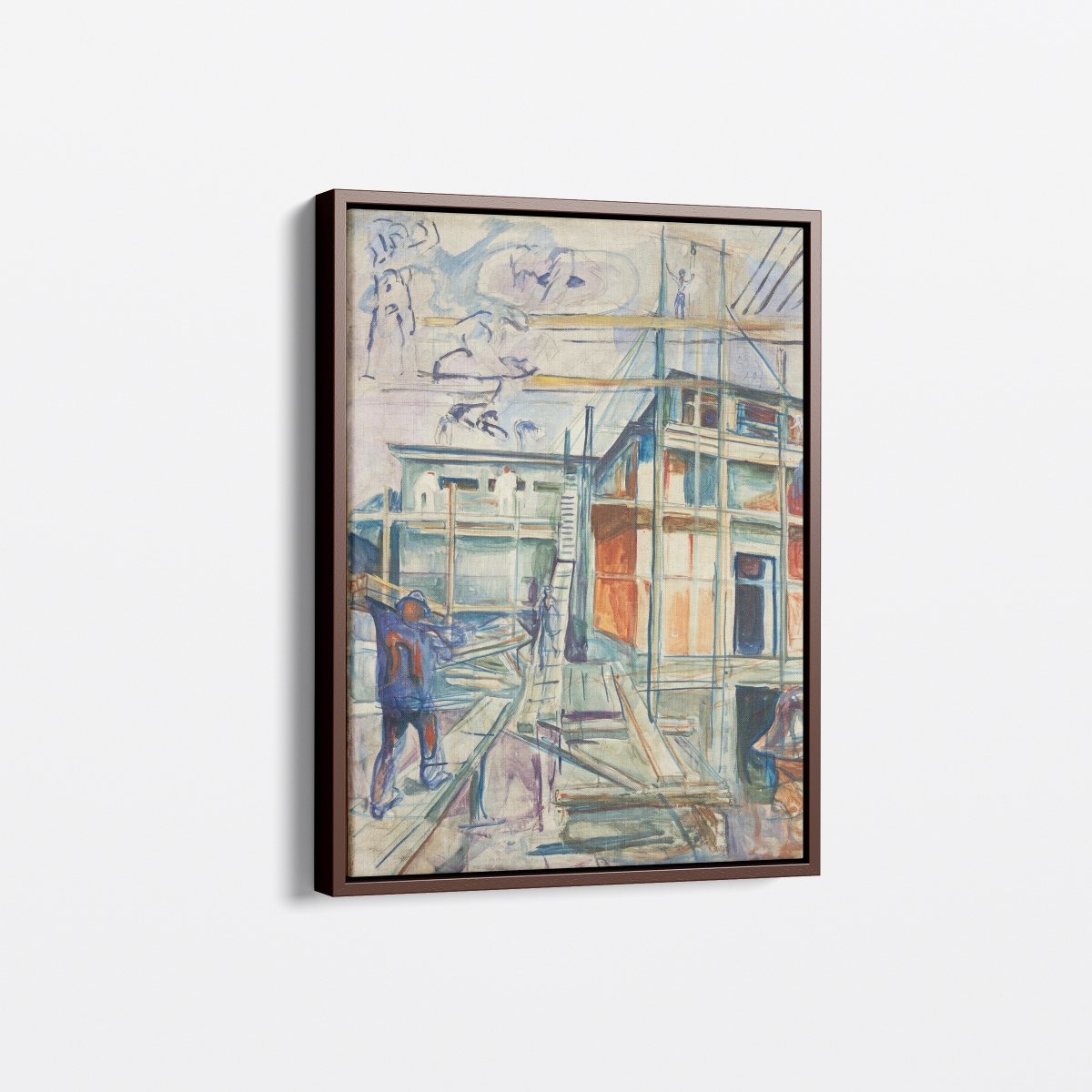 The Building of the Winter Studio | Edvard Munch | Ave Legato Art Prints