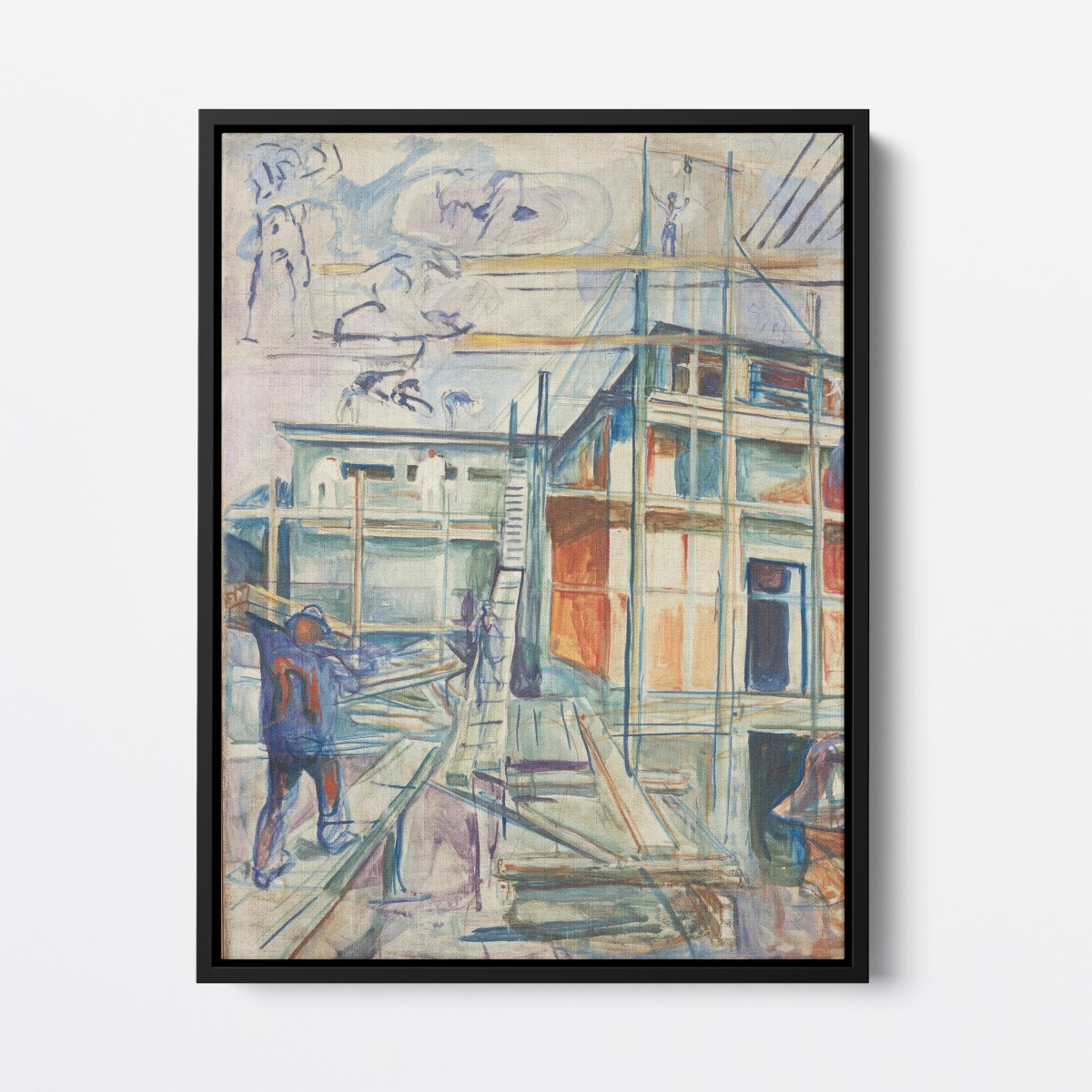 The Building of the Winter Studio | Edvard Munch | Ave Legato Art Prints