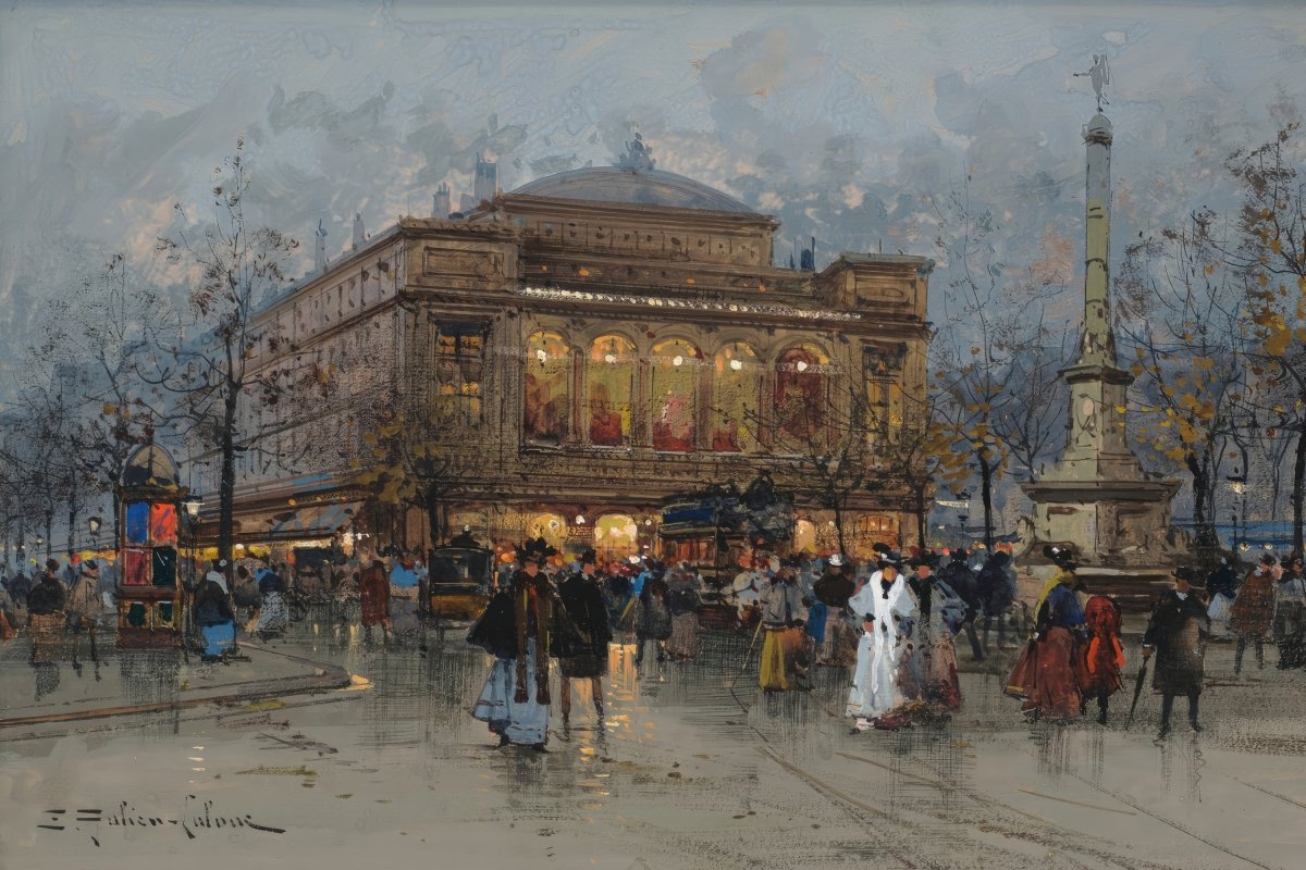 The Châtelet Theater, Paris | Eugene Galien - Laloue | Ave Legato Art Prints