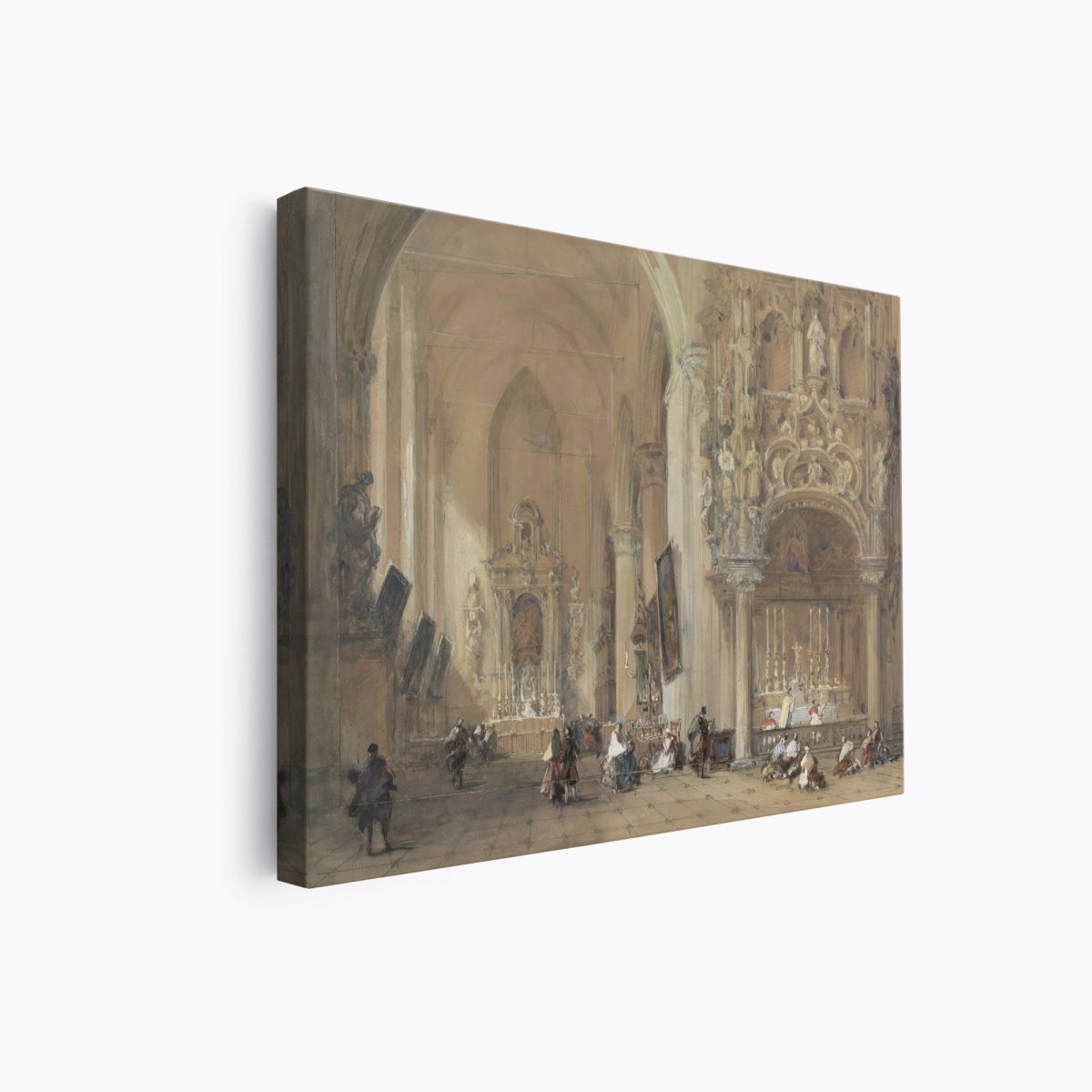 The Church at Dixmude | David Roberts | Ave Legato Art Prints