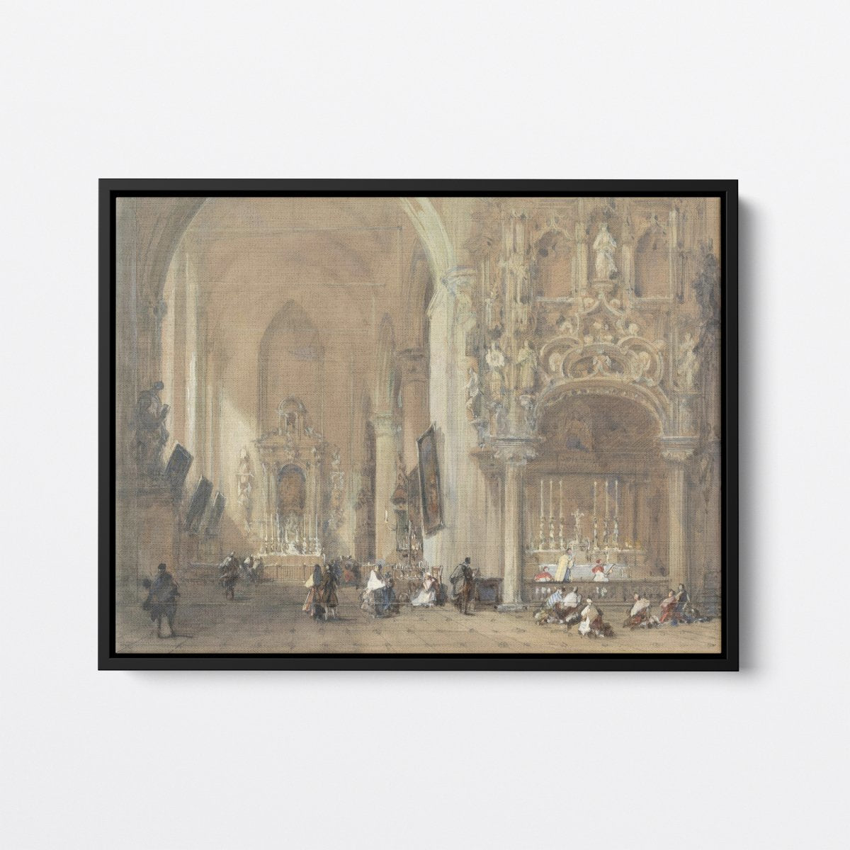 The Church at Dixmude | David Roberts | Ave Legato Art Prints