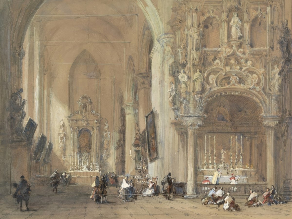 The Church at Dixmude | David Roberts | Ave Legato Art Prints