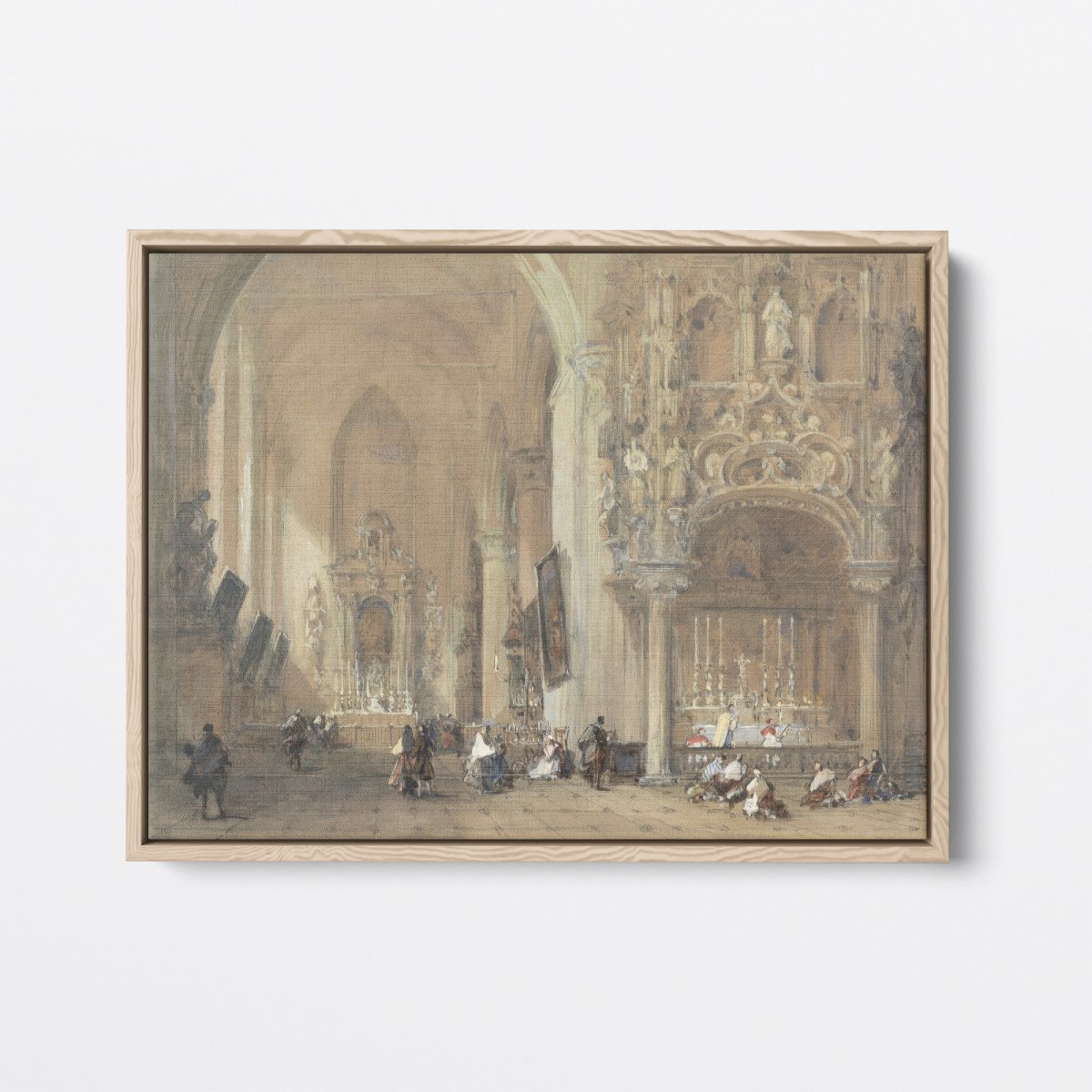 The Church at Dixmude | David Roberts | Ave Legato Art Prints