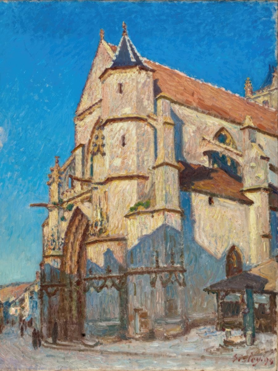 The Church at Moret in the Evening | Alfred Sisley | Ave Legato Art Prints