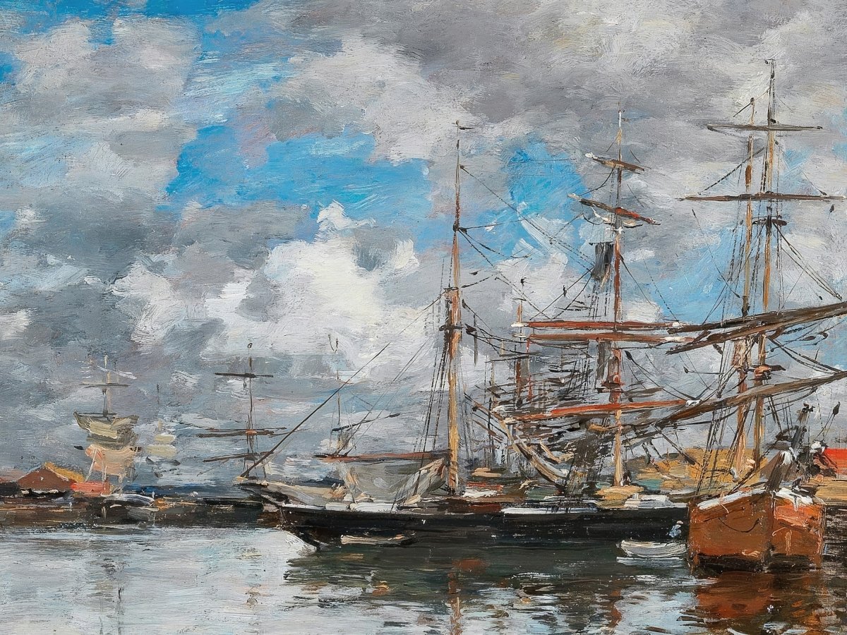 The Deauville Basin | Eugène Boudin | Ave Legato Art Prints