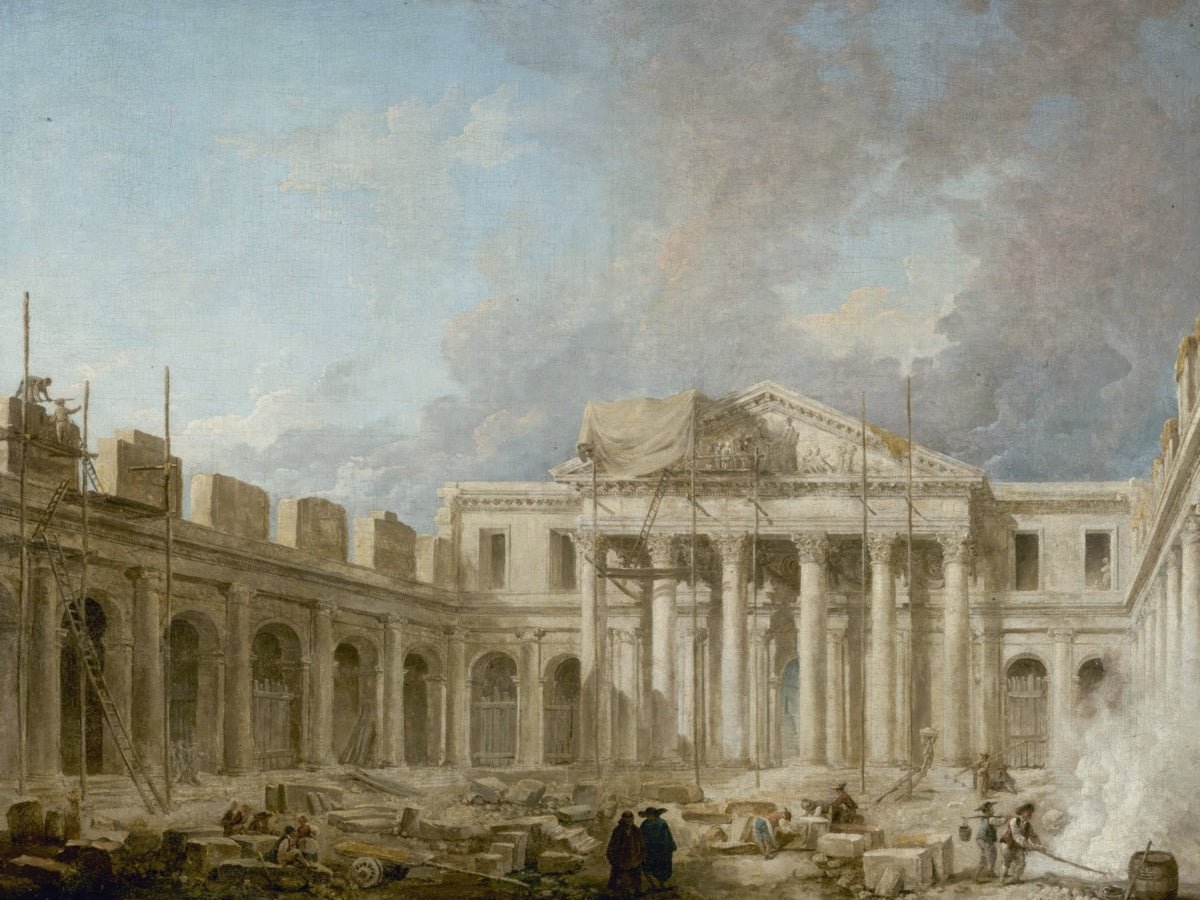 The École de Chirurgie under Construction | Hubert Robert | Ave Legato Art Prints