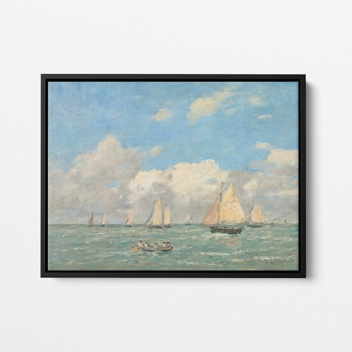 The Exit of the Boats in Trouville | Eugène Boudin | Ave Legato Art Prints