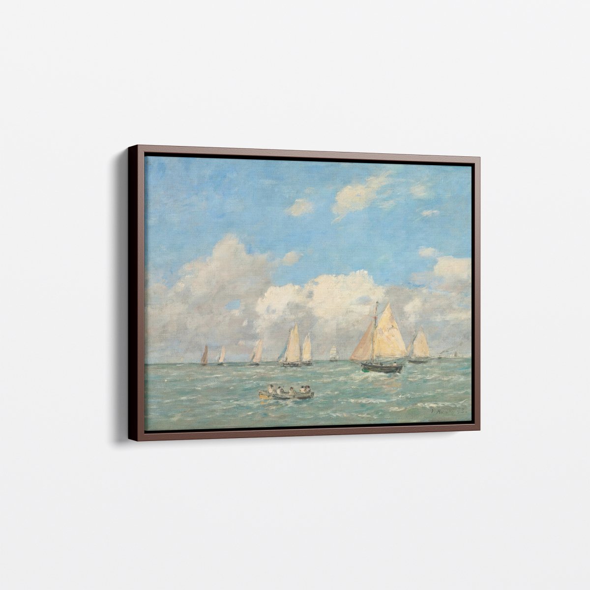 The Exit of the Boats in Trouville | Eugène Boudin | Ave Legato Art Prints