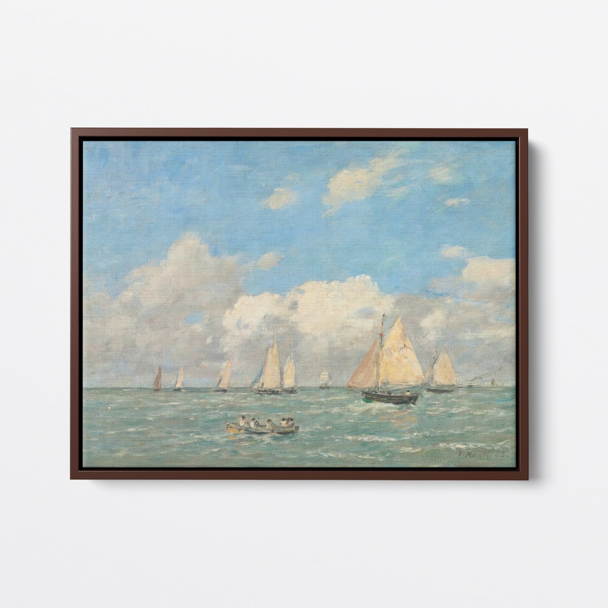 The Exit of the Boats in Trouville | Eugène Boudin | Ave Legato Art Prints