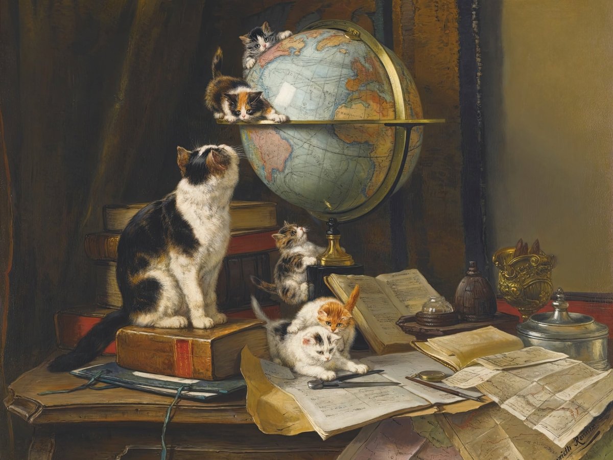 The Globetrotters | Henriette Ronner - Knip | Ave Legato Art Prints