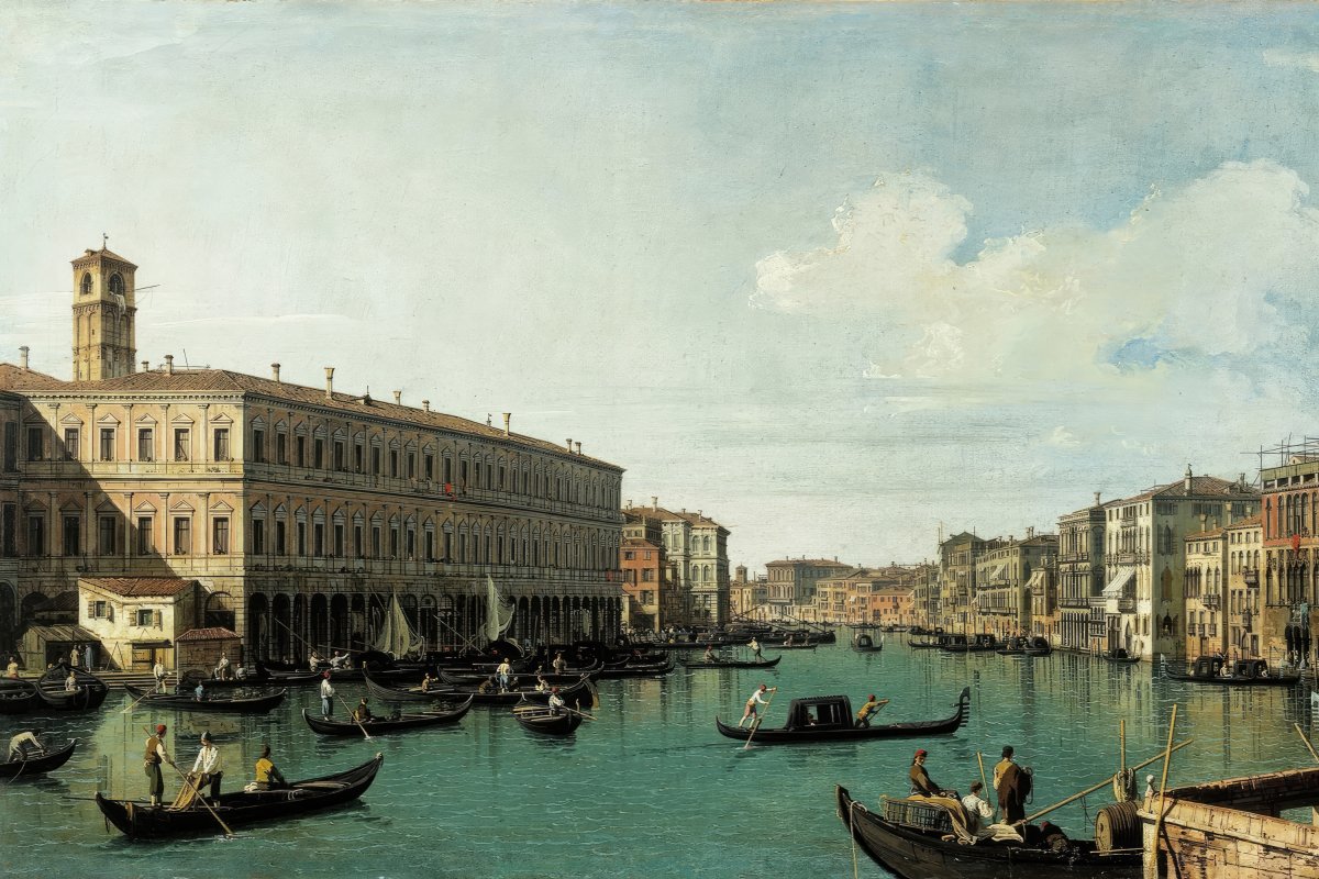 The Grand Canal from the Ponte di Rialto | Canaletto | Ave Legato Art Prints