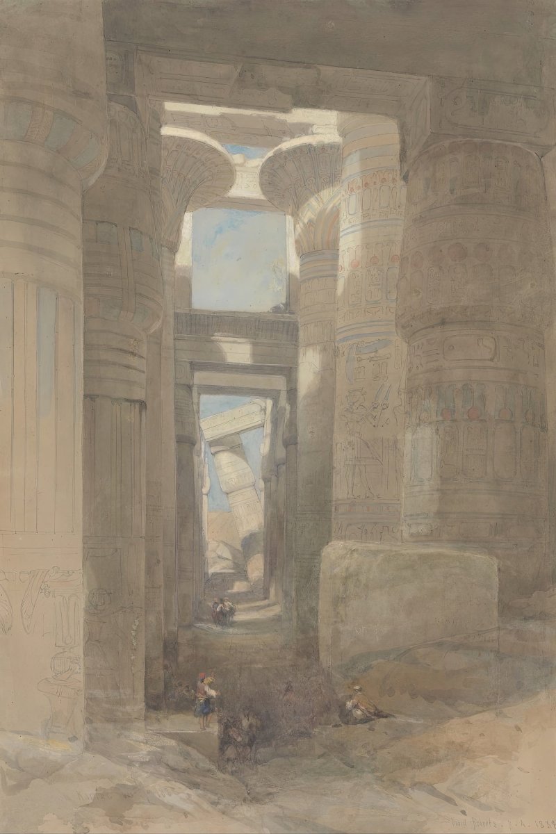 The Great Temple of Amon Karnak | David Roberts | Ave Legato Art Prints