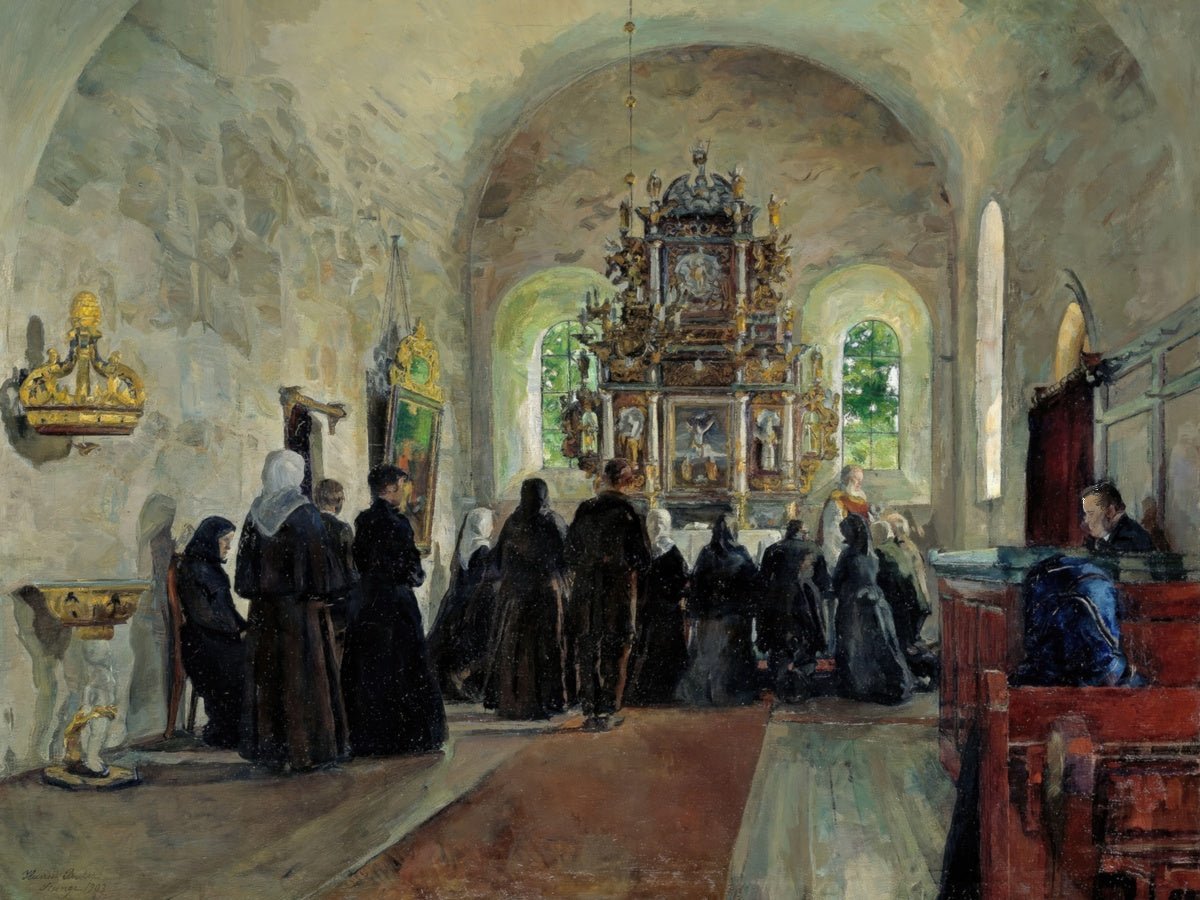 The Holy Communion | Harriet Backer | Ave Legato Art Prints