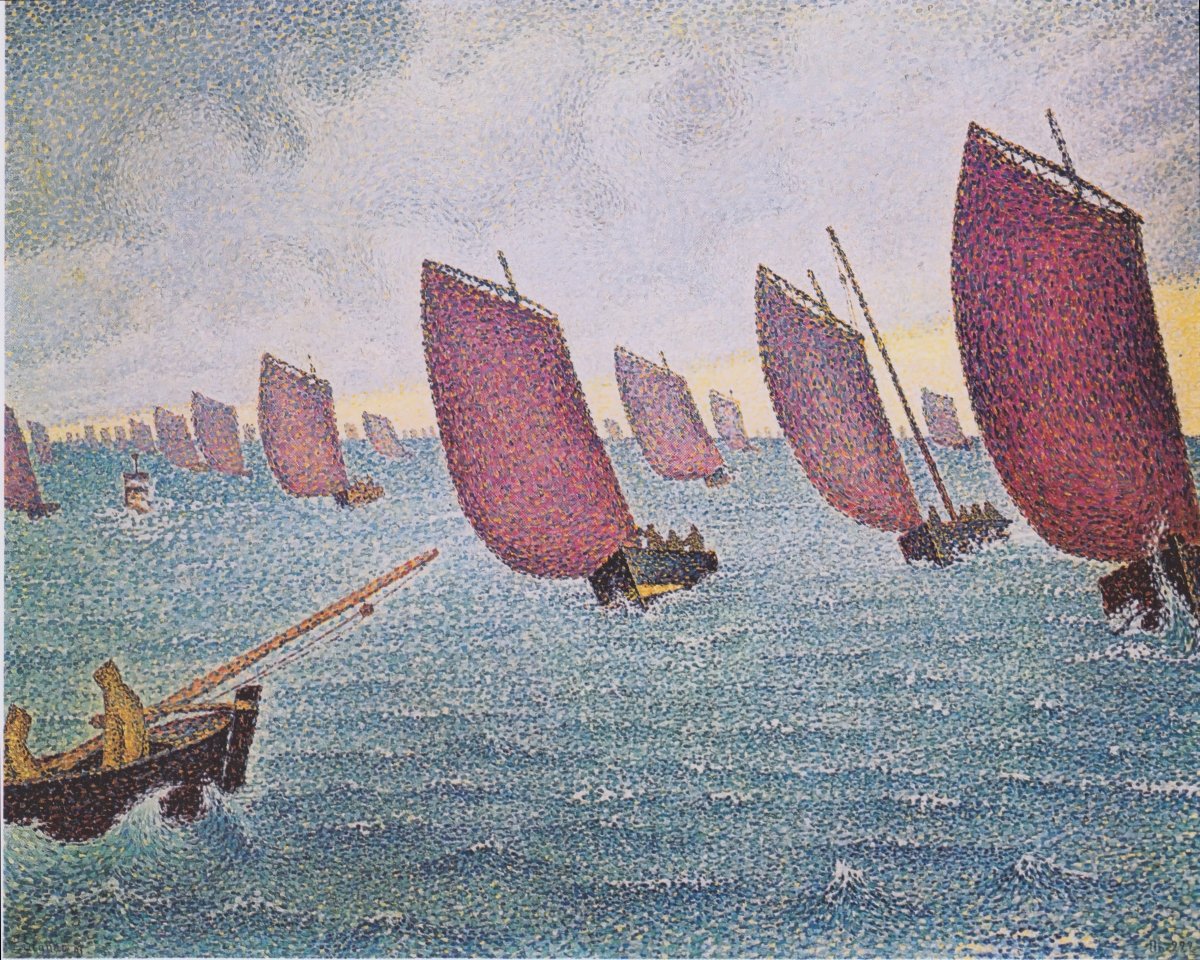 The Magenta Fleet | Paul Signac | Ave Legato Art Prints