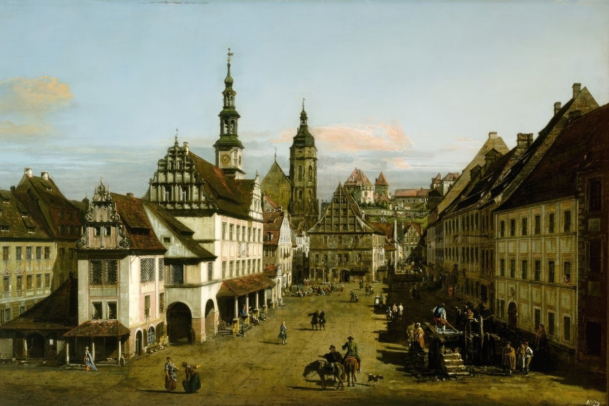 The Marketplace at Pirna | Bernardo Bellotto | Ave Legato Art Prints