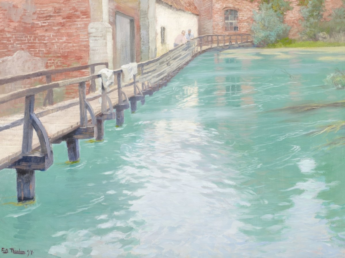 The Mills at Montreuil - sur - Mer, Normandy | Frits Thaulow | Ave Legato Art Prints