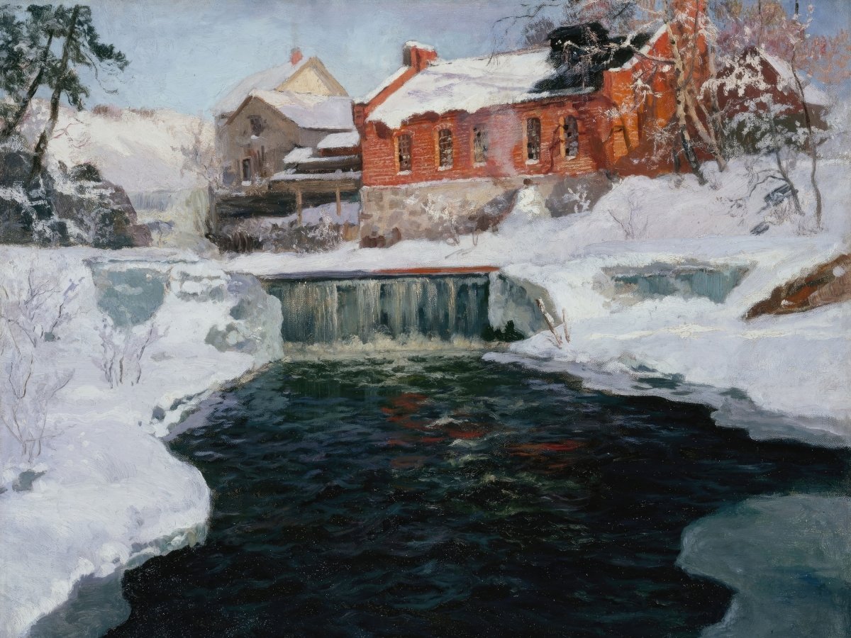 The New Factory in Lillehammer | Frits Thaulow | Ave Legato Art Prints