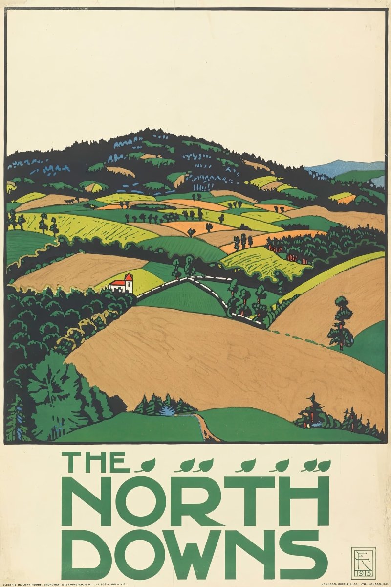 The North Downs | Edward Kauffer | Ave Legato Art Prints