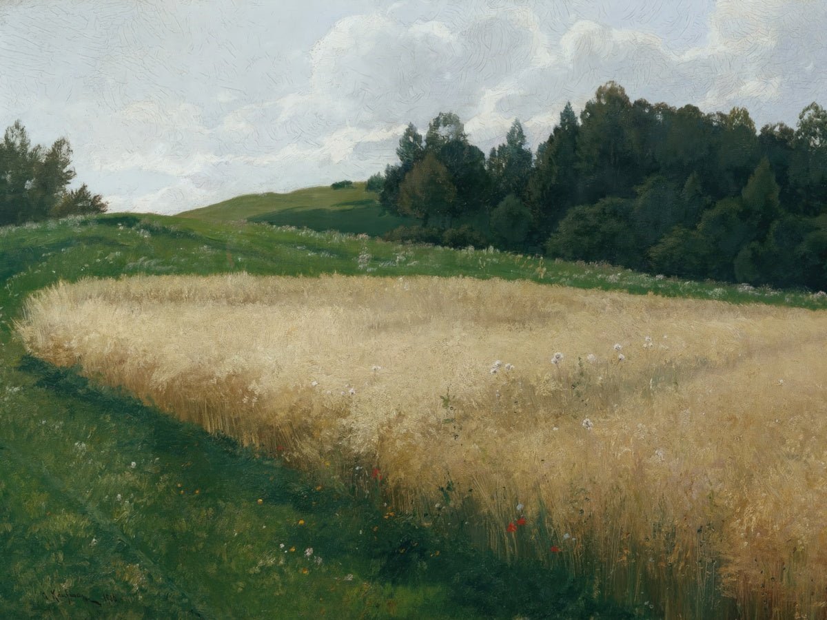 The Oat Field | Adolf Kaufmann | Ave Legato Art Prints